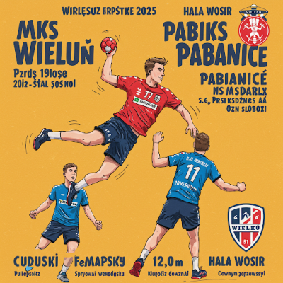 Plakat-meczu MKS WIELUN PABIKS Pabianice