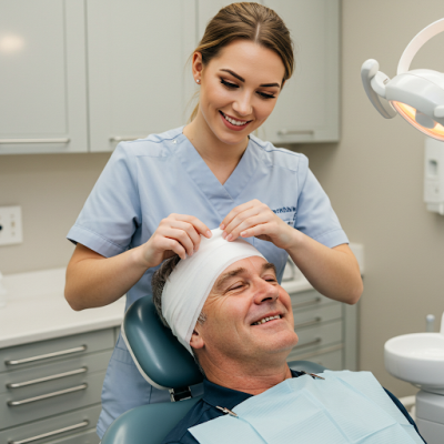 Opatrunek w gabinecie