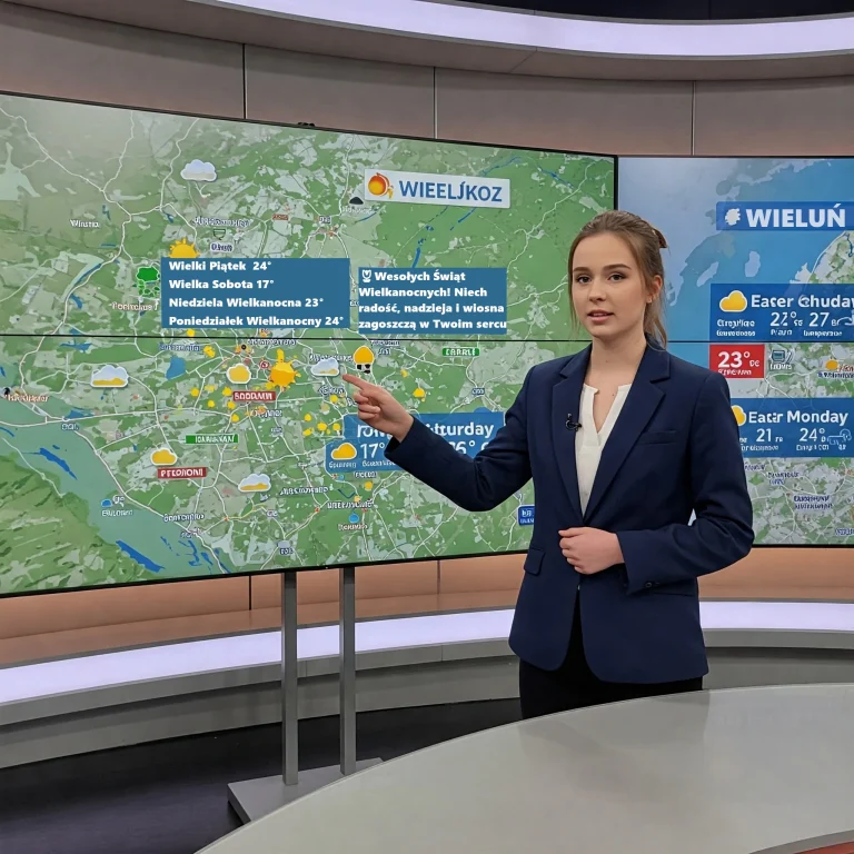 Pogoda na Wielkanoc 2025 w Wieluniu